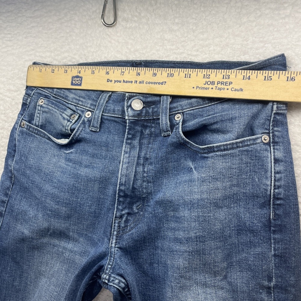 Levis Jeans Mens 32 x 32 Blue Denim Pants Slim Straight 514 Adult Cotton Chore - Picture 5 of 16
